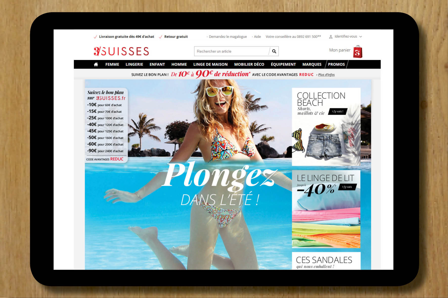 rédaction rédaction de site internet rédaction HP Céline Plunian accroches 3Suisses