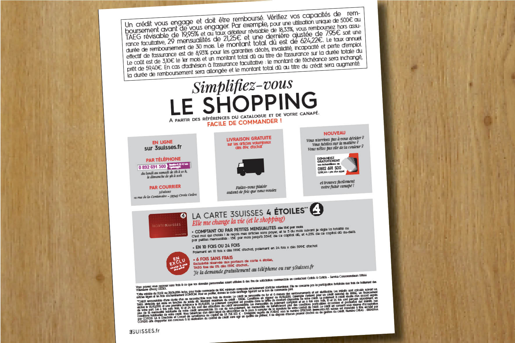 rédaction marketing rédaction de page services rédaction magalogue 3Suisses Céline Plunian freelance 3Suisses